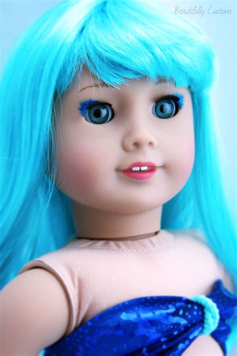 blue hair doll|american girl doll blue hair.